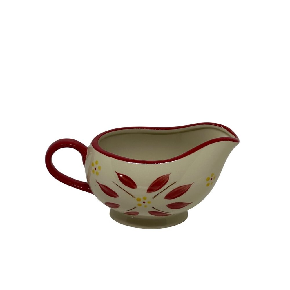 Temp-tations Old World Gravy Boat by Tara Floral 14oz 7.5" Ceramic‎ Serving Dish